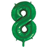 Giant Green Number 8 Foil 86cm Balloon #213838