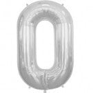 Silver Letter O Balloon AIR FILLED SMALL 41cm #00493