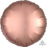 Rose Copper Round Foil Satin Finish Balloon INFLATED #36824