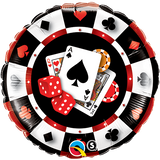 Round Foil Casino $ #43376
