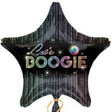 Lets Boogie Disco Star 70's Foil Balloon INFLATED #27458