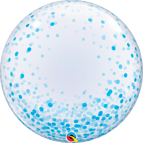 Deco Bubble 24" Confetti Blue Print #57789