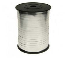 Silver Curling Ribbon Metallic 450m