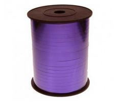 Purple Curling Ribbon Metallic 450m