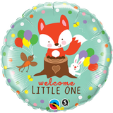 Welcome Little One Woodland Fox Foil 45cm Balloon #25189