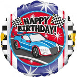 Happy Birthday Sports Car Foil 45cm INFLATED #228342