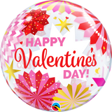 Valentine's Day Bubble Paper Fans Balloon #16576