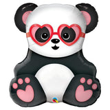 Love Eyes Panda Bear Foil Supershape Balloon #54882