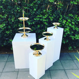 Cake Stand Hire Gold