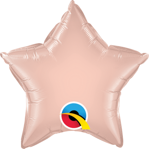 Rose Gold Foil Star Balloon 20inch INFLATED #57163