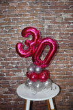 Number Cascade Table Centrepiece foil numbers