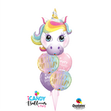Unicorn Ombre Pastel Birthday Spectacular Balloon Bouquet