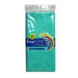 Turquoise Tablecover Plastic Rectangle