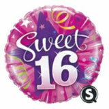 16th Birthday Foil 45cm Sweet 16 Balloon #23987