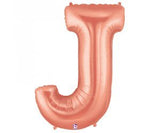 Giant Letter Balloon J Rose Gold 1m #15910