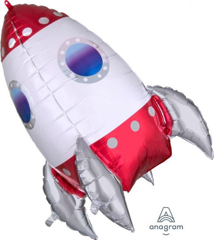 Space Ship Rocket Foil Supershape Balloon #41194