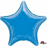 Dark Blue Star Foil 48cm Balloon INFLATED #30592