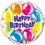 Happy Birthday Foil 45cm Sparkling Balloons INFLATED #78155