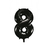 Giant INFLATED Black Number 8 Foil 86cm Balloon #213788