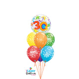 30th Birthday Bubble Splendor- Choose Your Colours
