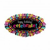Happy Birthday Celebrate Foil Supershape #24478