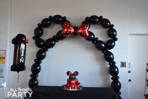 Minnie or Mickey Mouse Ears Balloon Arch