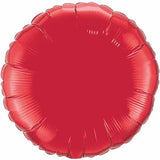 Ruby Red Round Foil 45cm Balloon #22634