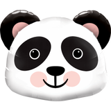 Panda Bear Head Foil Supershape Balloon #87946