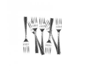 Silver Mirror Finish Cocktail Forks 25pk#20970