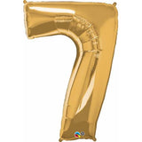 Gold Number 7 Foil 86cm Balloon #30497