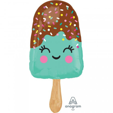 Happy Icecream Smiley Face Foil Balloon #39601