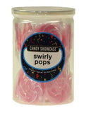Pink Swirl Heart Lollypops 24pack