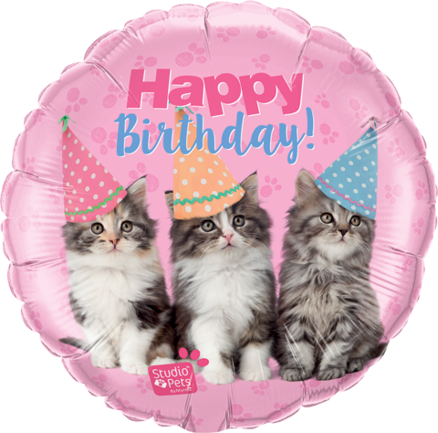 Happy Birthday Pets Foil Kittens Balloon #57623