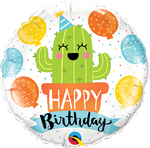 Cactus Fun Birthday Foil 45cm Balloon #78664