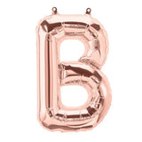 Rose Gold Letter B Balloon AIR FILLED SMALL 41cm #01338