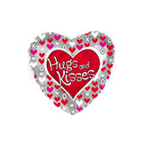 Hugs and Kisses Heart Balloon #14817
