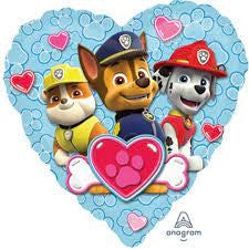 Paw Patrol Love Boy Balloon INFLATED Licensed 43cm 17inch foil_ #34301