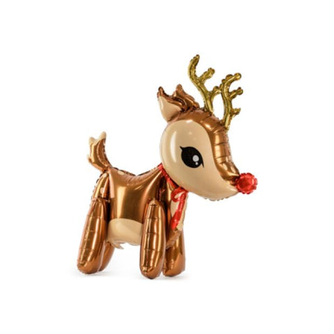 Christmas Reindeer Air Filled 50cm x 62cm Foil Shape Glossy #137288
