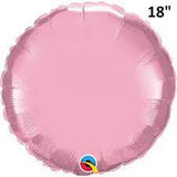 Pale Pink Foil Round Balloon 18inch 45cm INFLATED #52927