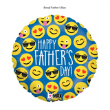 Emoji Father's Day Betallic Foil 45cm (18") #36662