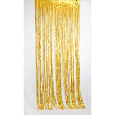 XL Foil Curtain (1m x 2.4m) Holographic Gold #1245024